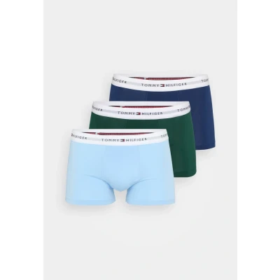 Abbildung von Tommy Hilfiger Signature Trunk 3 PACK Boxerbriefs, Herren, Größe: Small, Dark green/navy/light blue