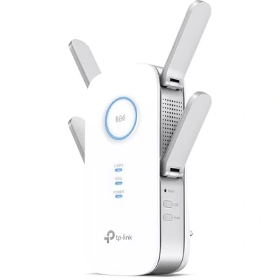 Abbildung von TP Link RE655 WLAN Verstärker Repeater AC2600 (Dual AC + N, 1733 MBit/s 5GHz 800MBit/s 2,4GHz, Gigabit LAN Port, App Steuerung, maximale Abdeckung, kompatibel zu allen Geräten)