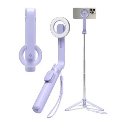 Abbildung von Spigen Magsafe Selfie Stick Stativ Wondersnap [Spigen MagFit Technologie] Bluetooth Fernbedienung Kompatibel mit iPhone 16/15 Pro Max, Samsung Galaxy S24/S23 Lavendar