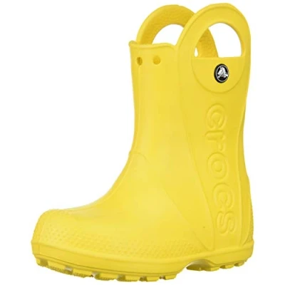 Abbildung von Crocs Unisex Kinder Handle It Rain Bootschuhe, Gelb, 33/34 EU