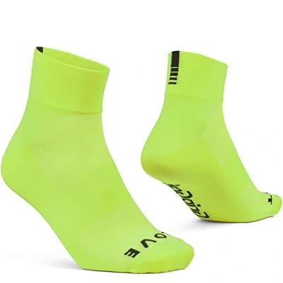 Abbildung von GripGrab Lightweight SL Performance Sommer Radsport Socken 1er und 3er Pack Eyecatching 2 Längen Radsocken Lang Kurz