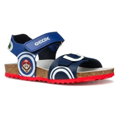 Abbildung von Geox Ghita BOY Riemensandalette für Kinder, Größe: 37, Royal/navy Schuhe