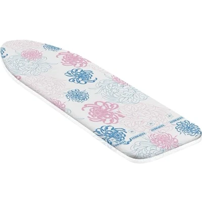 Abbildung von Leifheit Bügelbrettbezug Cotton Classic M, für Dampfbügeleisen, Bügelflächen bis max. 125 x 40 cm, klassischer Baumwollbezug, mit elastischem Gummizug