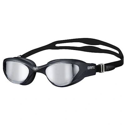 Abbildung von arena The One Mirror Unisex Schwimmbrille für Erwachsene, mit Großen Verspiegelten Gläsern, Antibeschlag Behandlung, UV Schutz, Selbstjustierender Nasensteg, Orbit Proof Dichtungen