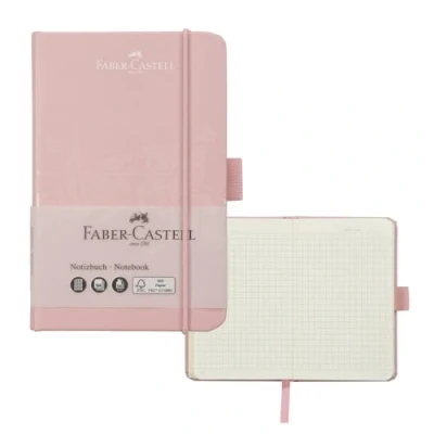 Abbildung von FABER CASTELL 27828 Notizbuch DIN A6 rose shadows, kariert, 100 g/m², 194 Seiten FSC Mix Papier, 90 x 140 mm