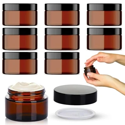 Abbildung von Cremedosen Zum Befüllen 30ml 8 Packungen Cremebehälter für DIY Kosmetik vielseitige Kleinbehälter Cremes, Lotionen, ätherische Öle und Salben