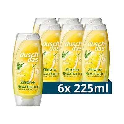 Abbildung von Duschdas Duschgel Zitrone Rosmarin Duschbad mit Fresh Energy Duftformel sorgt für einen erfrischenden Start in den Tag 6x 225 ml