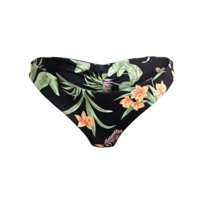 Abbildung von Roxy Beach Classics Cheeky Bikinihose, Damen, Größe: Large, Anthracite