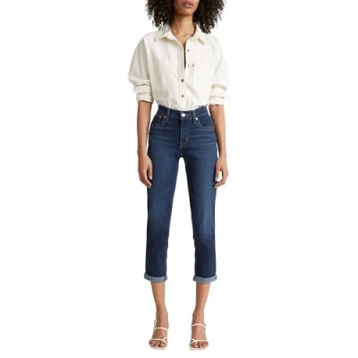 Abbildung von Levi&#039;s MID RISE Boyfriend Jeans Slim Fit, Damen, Größe: 34x27, Cobalt layer