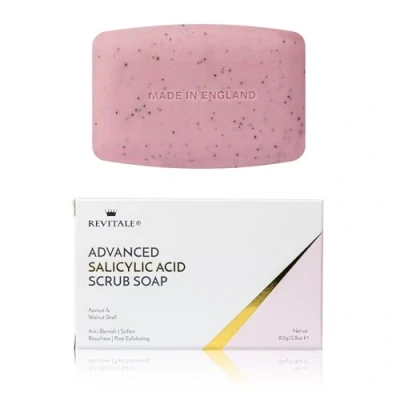 Abbildung von REVITALE Salicylsäure Scrub Soap Pore Peeling, Akne bekämpfen, Haut weich werden, Anti Blemish, entfernt Warzen