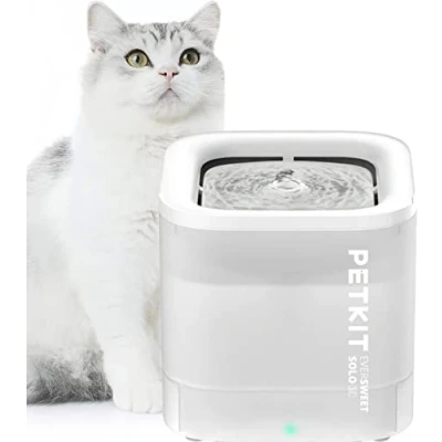 Abbildung von PETKIT CYBERTAIL Katzen Trinkbrunnen, Hundewasserspender, 1,85L Hunde Wasserbrunnen, Intelligentes LED Licht, 25dB Extrem Leiser,Schnurgebundener Wasserspender, Schnurlose Wasserpumpe