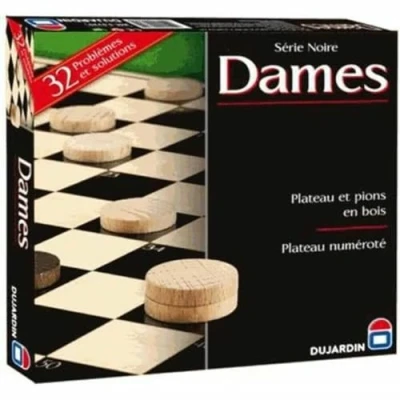 Abbildung von Dujardin 55330 Jeu de Société Grand Classique Série Noire Dame Plateau