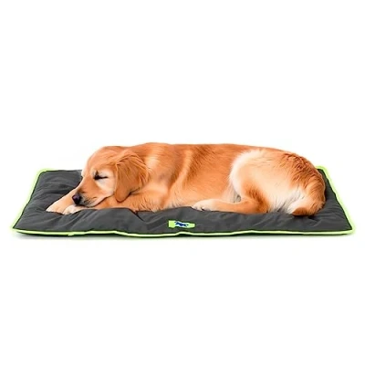 Abbildung von Ferplast Hundematte Groß Waschbares Hundebett Hundekissen Wasserdicht &amp; Kratzfest Matte für Hundehütten und Auto, Hundekorb Jolly 98 x 65 cm, L, SCHWARZ