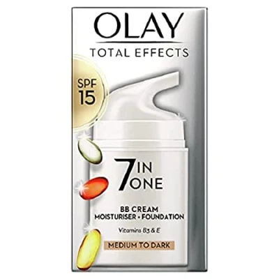 Abbildung von Olay Total Effects 7 In 1 Moisturiser Touch of Max Factor Foundation 50ml Medium Skin