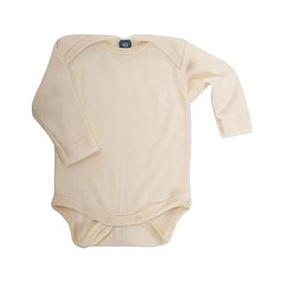 Abbildung von Cosilana, Baby Body Langarm, 70% Wolle, 30% Seide (Natur, 50 56)