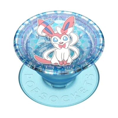 Abbildung von PopSockets: PopGrip Ausziehbarer Sockel und Griff mit einem Austauschbarem Top für Smartphones Tablets Pokémon Diamond Sylveon Glitter Graphic