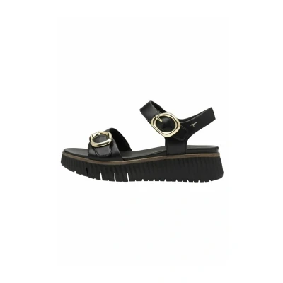 Abbildung von Tamaris Plateausandalette, Damen, Größe: 37, Black Schuhe