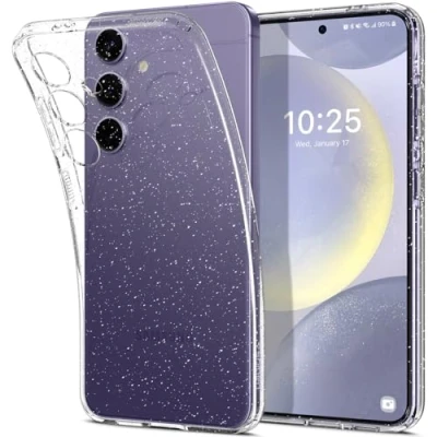 Abbildung von Spigen Liquid Crystal Hülle Kompatibel mit Samsung Galaxy S24 Glitter Quartz