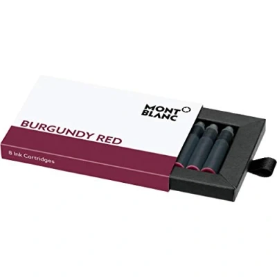 Abbildung von MontBlanc Burgund Rot Tintenpatronen für Füllfederhalter 8 Pro Paket (2 Stück)