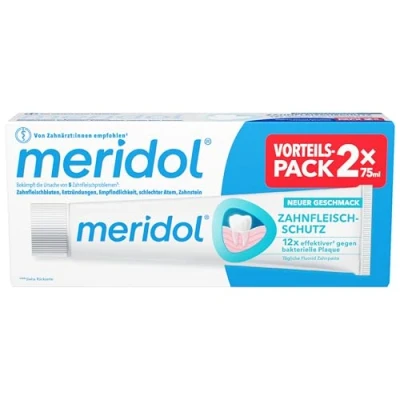 Abbildung von meridol Zahnpasta 75ml Zahncreme bekämpft Zahnfleischentzündungen, antibakterieller Effekt