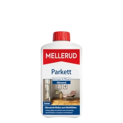 Abbildung von Mellerud Parkett &amp; Kork Reiniger Pflege 1 x l Schmutzabweisendes Mittel zum Entfernen von Schmutz auf , Holz und Korkböden