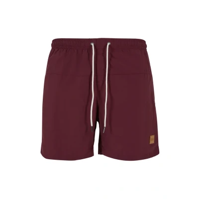 Abbildung von Urban Classics Block Badeshorts, Herren, Größe: Small, Cherry