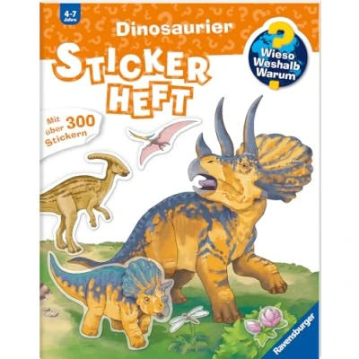 Abbildung von Wieso? Weshalb? Warum? Stickerheft: Dinosaurier: Mit über 300 Stickern