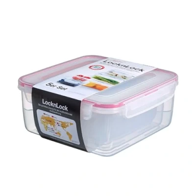 Abbildung von LocknLock CLASSIC Frischhaltedosen mit Deckel 5tlg. 180 ml, 410 750 1,2 L, 2,0 L Wasser &amp; luftdichte Aufbewahrungsbox Spülmaschinen , und Mikrowellengeeignet BPA Frei Meal Prep
