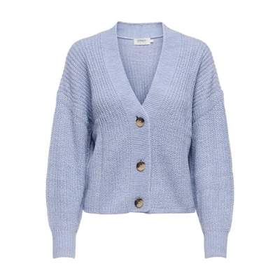 Abbildung von ONLY Onlcarolspring LS Strickjacke, Damen, Größe: XS, Blue heron
