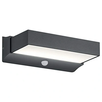 Abbildung von Trio Leuchten Cuando 226669242 LED Außen Wandleuchte, Aluminium, 11 Watt, Anthrazit, Bewegungsmelder