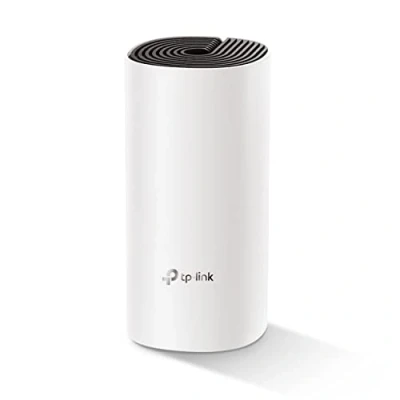 Abbildung von TP Link Deco E4 Mesh WLAN Set (1er Pack), AC1200 Dual Band Router &amp; Repeater (Reichweite bis zu 130m², ideal für große Häuser mit mehreren Geräten, 2x 100Mbit/s Ports) weiß