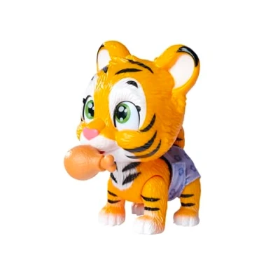 Abbildung von Simba 105953575 Pamper Petz Tiger, mit Trink und Nässfunktion, Spielzeugtiger für Kinder ab 3 Jahren, Tiger zum Spielen, Überraschung magischer Pfote Tierbaby