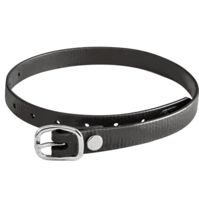 Abbildung von SPRENGER BioThane Sporenriemen, Edelstahl Rostfrei 45 cm, schwarz