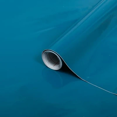 Abbildung von d c fix Möbel Klebefolie Petrol Hochglanz 45 cm x 2 m Möbelfolie selbstklebend Küchenfolie Folierung Küchen Schrank Deko Folie Tisch Tischfolie Fensterbank Küchenfronten glänzend blau türkis