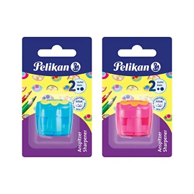 Abbildung von Pelikan 700429 Doppeldosenanspitzer Flower, 1 Stück, farbig sortiert keine Farbauswahl möglich!