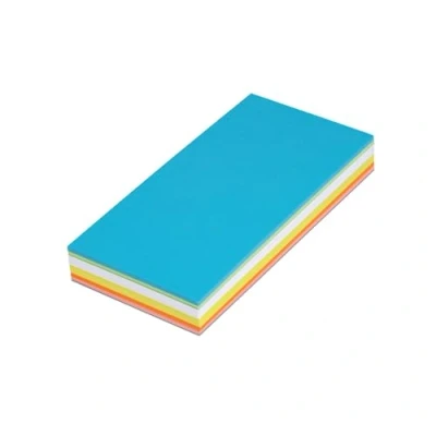 Abbildung von MAUL Moderationskarten rechteckig 205x95mm (120 Stück) Beschriftbare Karteikarten Coaching Karten Präsentationskarten Moderationskoffer Nachfüllpack 150 g/m² Papier Bunt