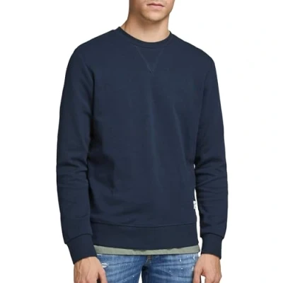 Abbildung von JACK &amp; JONES Herren Jjebasic Crew Neck Noos Sweatshirt, Marineblau Blazer, XL EU