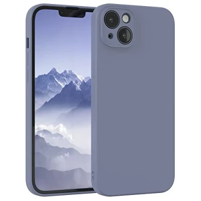 Abbildung von EAZY Case Silikonhülle für iPhone 14 Plus Hülle Silikon Blau weich stoßfeste Handyhülle Schutzhülle mit Kameraschutz Dünn Premium Schutz Cover TPU Phone Bumper in Eisblau