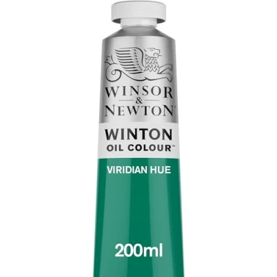 Abbildung von Winsor &amp; Newton 1437696 Winton, feine hochwertige Ölfarbe 200ml Tube mit gleichmäßiger Konsistenz, Lichtbeständig, hohe Deckkraft, Reich an Farbpigmenten Viridian Farbton