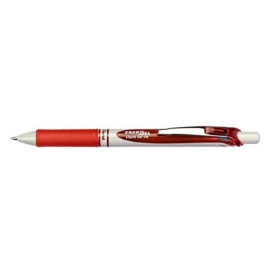 Abbildung von Pentel EnerGel Eco BL77E Gelschreiber mit Druckmechanik, rot (1 Stück)