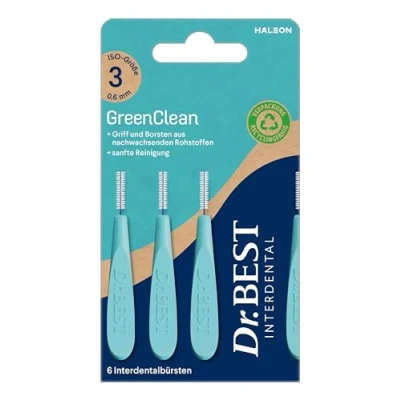 Abbildung von Dr.BEST GreenClean Interdental, Size 3, 6 Stück Interdentalbürsten für eine sanfte Reinigung der Zahnzwischenräume