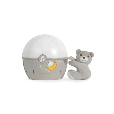 Abbildung von Chicco Next2Stars Nachtlicht Baby Sternenhimmel Projektor mit Plüschtier Sternenlicht für Babybettchen, Soundsensor, 3 Lichteffekte und Musik 0+ Monate, Blau