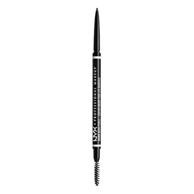 Abbildung von NYX Professional Makeup Augenbrauenstift, Micro Brow Pencil, Beidseitig mit ausdrehbarem Augenbrauenstift und Bürstchen, Vegane Formel, Farbe: MBP 07 Espresso