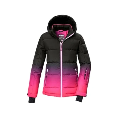 Abbildung von killtec Mädchen Skijacke/Ski Steppjacke mit Kapuze und Schneefang KSW 330 GRLS SKI QLTD JCKT, pink, 164, 42469 000
