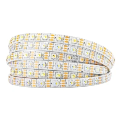 Abbildung von BTF LIGHTING RGBW RGBNW Naturweiß SK6812 (ähnlich WS2812B) 5m 60LEDs/Pixels/m 300LEDs Individuell adressierbar Flexibel 4 farbe in 1 LED Traumfarbe Streifen Wasserdicht IP65 DC5V