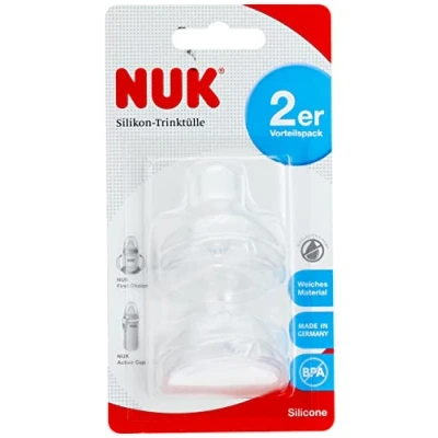 Abbildung von NUK Ersatztrinkschnabel für Learner Cup kombinierbar mit allen First Choice Flaschen 6 18 Monate BPA Frei 2 Stück