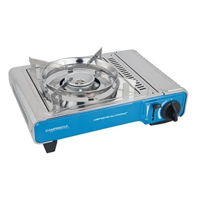 Abbildung von Campingaz Camp&#039;Bistro DLX Stopgaz Gaskocher, Campingkocher 1 flammig, 2.200 Watt, Brenner Outdoor Gaskartuschenkocher mit Gas Stop Funktion und Überhitzungsschutz, Tragekoffer, XL
