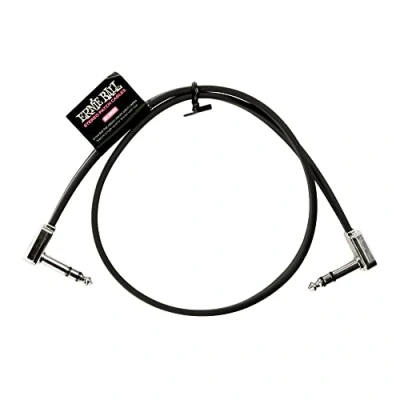 Abbildung von Ernie Ball 24&quot; Single Flat Ribbon Stereo Patch Cable Black