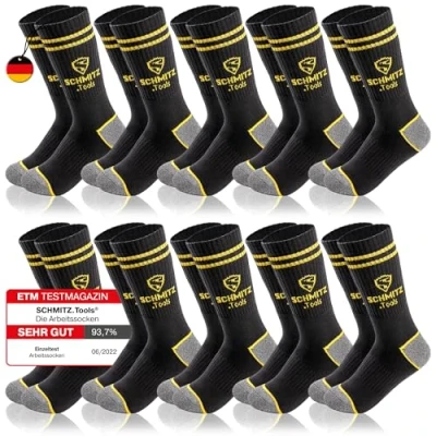 Abbildung von SCHMITZ.Tools Arbeitssocken Herren 39 42 in Premium Qualität Work Socken Arbeits Damen Worker Arbeit Baumwolle Atmungsaktiv 10 Paar