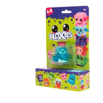 Abbildung von Simba 105952627 Bloxies Figur (4 Stck.) Tier Bausteine zum Stapeln und Sammeln mit Bewegungseffekt, Spielzeug für Kinder ab 3 Jahre, Auswahl per Zufallsprinzip in Überraschungs Verpackung